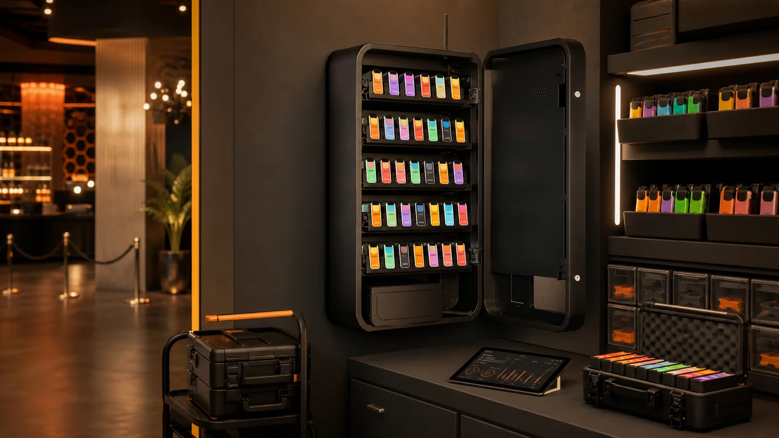 Managed VapeVendy vending machine refill and inventory support