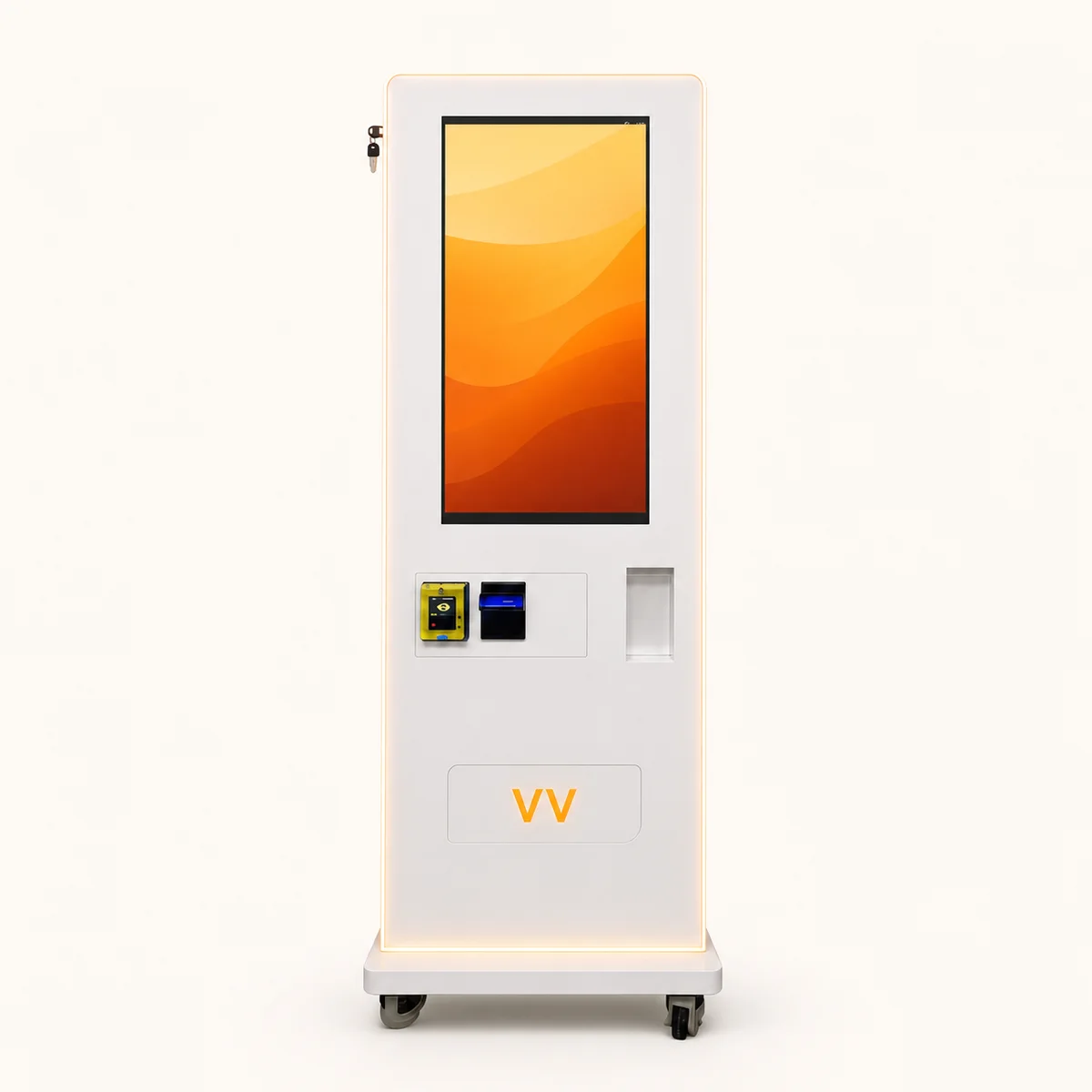 White VapeVendy 32-inch free-standing vending machine
